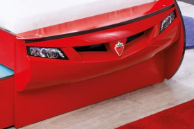 CARBED Кровать-машина Coupe с выдвижной кроватью Red 20.03.1306.00 в Саргатском - sargatskoe.katalogmebeli.com | фото 2