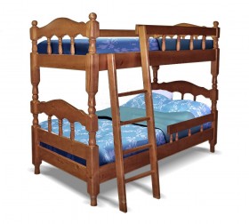 Детская двухъярусная кровать Точенка Венге 2 Распродажа в Саргатском - sargatskoe.katalogmebeli.com | фото