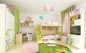 Детская комната Флёр (Белый/корпус Клен) в Саргатском - sargatskoe.katalogmebeli.com | фото 6