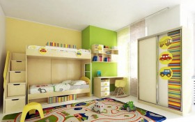 Детская комната Клаксон (Бежевый/корпус Клен) в Саргатском - sargatskoe.katalogmebeli.com | фото 3