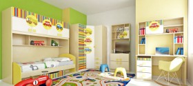 Детская комната Клаксон (Бежевый/корпус Клен) в Саргатском - sargatskoe.katalogmebeli.com | фото 5