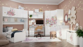 Детская комната Совушки (Белый/корпус Выбеленное дерево) в Саргатском - sargatskoe.katalogmebeli.com | фото 2