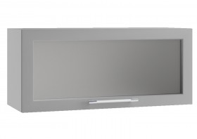 Гарда ПГС 800 шкаф верхний горизонтальный со стеклом Белый в Саргатском - sargatskoe.katalogmebeli.com | фото