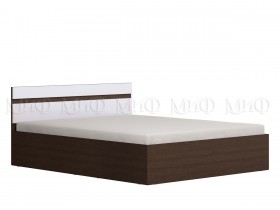 Ким кровать 1,4 (Венге/белый глянец) в Саргатском - sargatskoe.katalogmebeli.com | фото