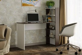 Компьютерный стол №3 (Венге/Белый) в Саргатском - sargatskoe.katalogmebeli.com | фото