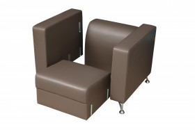 Кресло для отдыха "Премиум" (кож. зам. латте)/осн. в Саргатском - sargatskoe.katalogmebeli.com | фото 4