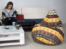 Кресло-груша Большое-Африка в Саргатском - sargatskoe.katalogmebeli.com | фото 4