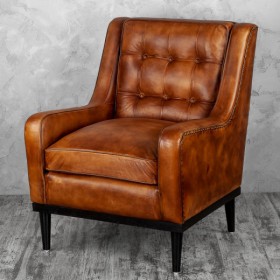 Кресло кожаное Элегант (Бордовый) в Саргатском - sargatskoe.katalogmebeli.com | фото 4