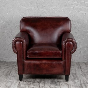 Кресло кожаное Элегант (Бордовый) в Саргатском - sargatskoe.katalogmebeli.com | фото 7
