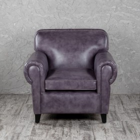 Кресло кожаное Элегант (Фиолетовый) в Саргатском - sargatskoe.katalogmebeli.com | фото 4