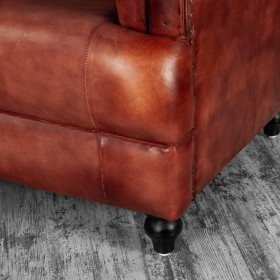 Кресло кожаное Лофт Честер-Нью (Коричневый) в Саргатском - sargatskoe.katalogmebeli.com | фото 4