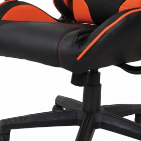 Кресло компьютерное BRABIX GT Racer GM-100 (черный, оранжевый) в Саргатском - sargatskoe.katalogmebeli.com | фото 2