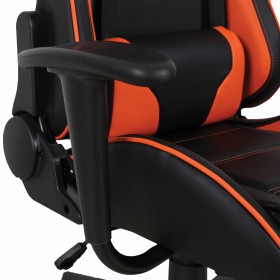 Кресло компьютерное BRABIX GT Racer GM-100 (черный, оранжевый) в Саргатском - sargatskoe.katalogmebeli.com | фото 3