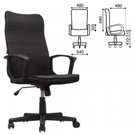 Кресло офисное BRABIX Delta EX-520 (черный) в Саргатском - sargatskoe.katalogmebeli.com | фото
