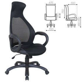 Кресло офисное BRABIX Genesis EX-517 (черное) в Саргатском - sargatskoe.katalogmebeli.com | фото