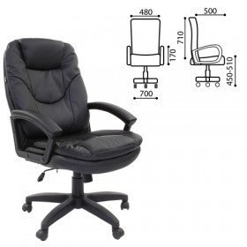 Кресло офисное BRABIX Trend EX-568 (черный) в Саргатском - sargatskoe.katalogmebeli.com | фото 1