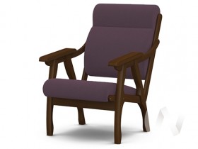 Кресло Вега-10 (орех лак/ULTRA PLUM) в Саргатском - sargatskoe.katalogmebeli.com | фото