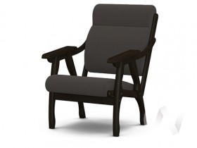 Кресло Вега-10 (венге лак/ULTRA GRAFIT) в Саргатском - sargatskoe.katalogmebeli.com | фото 1