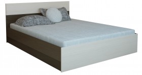 Кровать 0,8м Юнона с настилом (Венге / Дуб) в Саргатском - sargatskoe.katalogmebeli.com | фото 2
