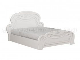 Кровать 1,6м Александрина (Белый/Белый глянец) в Саргатском - sargatskoe.katalogmebeli.com | фото