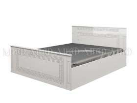 Кровать Афина-1 1,4 м (Белый/Белый глянец) в Саргатском - sargatskoe.katalogmebeli.com | фото