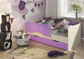 Кровать Алиса КР-812 1,6 Белфорд/Розовый металлик в Саргатском - sargatskoe.katalogmebeli.com | фото 3