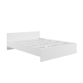 Кровать без ящ. М1400 Мадера Белый в Саргатском - sargatskoe.katalogmebeli.com | фото