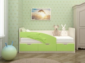 Кровать детская 1,6м Дельфин (Розовый металлик) в Саргатском - sargatskoe.katalogmebeli.com | фото 2
