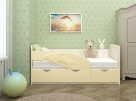 Кровать детская 1,6м Дельфин (Розовый металлик) в Саргатском - sargatskoe.katalogmebeli.com | фото 6
