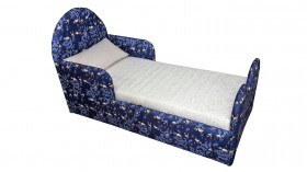 Кровать детская Соня (Печать Панда синий., 1 категория) в Саргатском - sargatskoe.katalogmebeli.com | фото