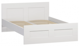 Кровать двухспальная Сириус 1600мм белый в Саргатском - sargatskoe.katalogmebeli.com | фото 1