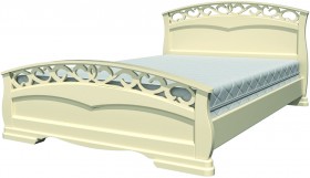 Кровать Грация-1 из массива сосны 900*2000 Белый античный в Саргатском - sargatskoe.katalogmebeli.com | фото 20