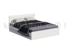Кровать Нэнси New 1,4м (Белый/белый глянец) в Саргатском - sargatskoe.katalogmebeli.com | фото 1