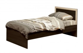 Кровать одинарная 21.55 (шир. 900) с настилом (венге/профиль дуб линдберг)/осн. в Саргатском - sargatskoe.katalogmebeli.com | фото 1