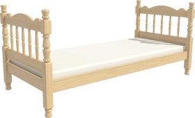 Кровать одинарная Аленка из массива сосны 800*1890 Сосна в Саргатском - sargatskoe.katalogmebeli.com | фото 3