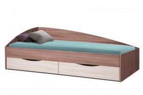 Кровать одинарная Фея-3 (асимметричная) в Саргатском - sargatskoe.katalogmebeli.com | фото