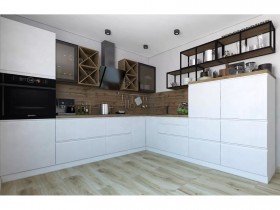 Модульная кухня Бронкс 1,8 м (Кварц) в Саргатском - sargatskoe.katalogmebeli.com | фото 5
