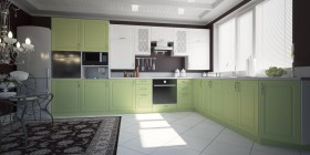 Модульная кухня Парма 1,6 м (Бирюза) в Саргатском - sargatskoe.katalogmebeli.com | фото 1