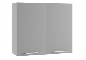 Лофт П 800 шкаф верхний (Штукатурка белая/корпус Серый) в Саргатском - sargatskoe.katalogmebeli.com | фото
