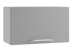 Лофт ПГ 600 шкаф верхний горизонтальный (Штукатурка белая/корпус Серый) в Саргатском - sargatskoe.katalogmebeli.com | фото