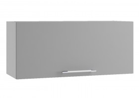 Лофт ПГ 800 шкаф верхний горизонтальный (Штукатурка белая/корпус Серый) в Саргатском - sargatskoe.katalogmebeli.com | фото
