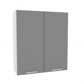 Лофт ВП 800 шкаф верхний высокий (Штукатурка белая/корпус Серый) в Саргатском - sargatskoe.katalogmebeli.com | фото