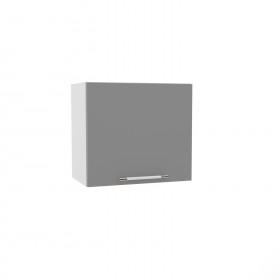 Лофт ВПГ 500 шкаф верхний горизонтальный высокий (Штукатурка белая/корпус Серый) в Саргатском - sargatskoe.katalogmebeli.com | фото