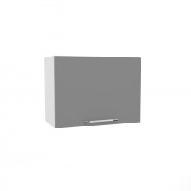 Лофт ВПГ 600 шкаф верхний горизонтальный высокий (Штукатурка белая/корпус Серый) в Саргатском - sargatskoe.katalogmebeli.com | фото