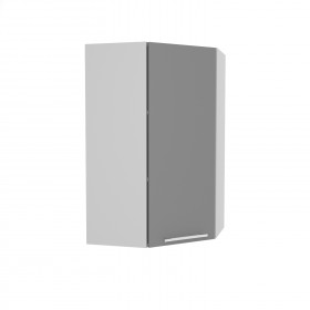 Лофт ВПУ 550 шкаф верхний угловой высокий (Штукатурка белая/корпус Серый) в Саргатском - sargatskoe.katalogmebeli.com | фото