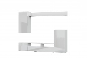 Мебель для гостиной МГС 4 (Белый/Белый глянец) в Саргатском - sargatskoe.katalogmebeli.com | фото 7