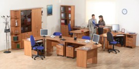 Мебель для персонала Альфа 61 Ольха в Саргатском - sargatskoe.katalogmebeli.com | фото