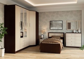 Модульная спальня Фиеста в Саргатском - sargatskoe.katalogmebeli.com | фото 3