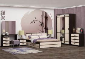 Модульная спальня Сакура в Саргатском - sargatskoe.katalogmebeli.com | фото