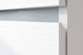 Модульная система "Токио" Тумба прикроватная Белый текстурный / Белый текстурный в Саргатском - sargatskoe.katalogmebeli.com | фото 4